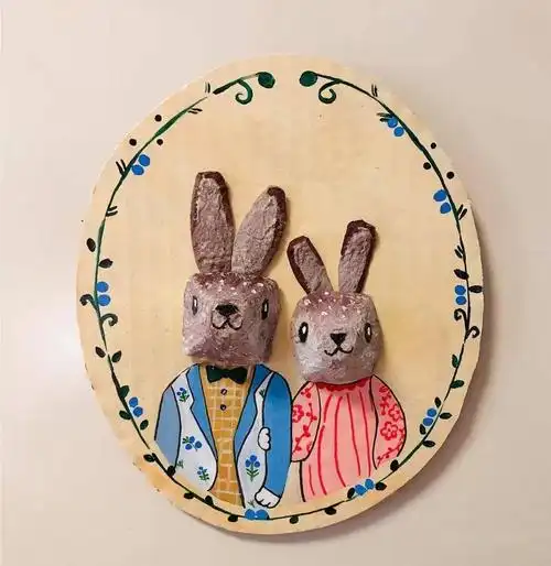 手工鸡蛋有画说鸡蛋托原来也可以这样玩