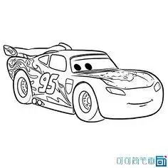 画简笔画闪电麦昆