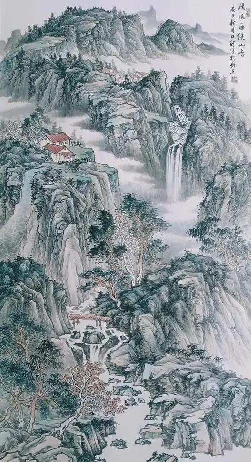 清新淡雅!姜日新写意山水画