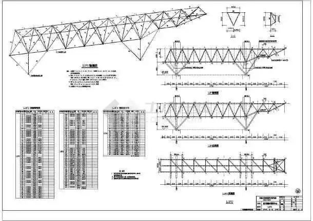 南京国际展览中心(圆钢管桁架)结构设计施工图