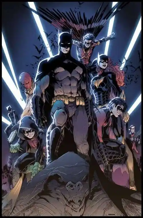 dc漫画中的蝙蝠家族帅的不要不要的蝙蝠家男性成员