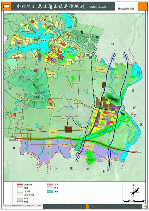 南阳市卧龙区蒲山镇总体规划