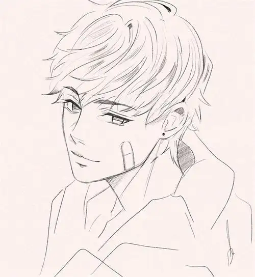 适合当头像的二次元小哥哥,手绘男生头像插画大全