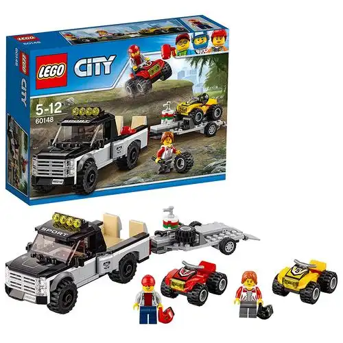 lego 乐高 拼插类 玩具 lego city 城市系列 全地形车赛车队 60148 5