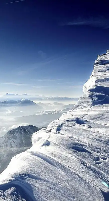 蓝天雪景素材_蓝天雪景图片元素-觅元素
