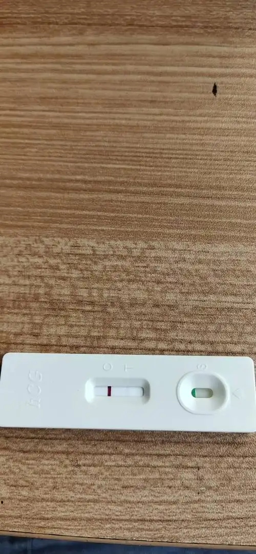 同房十四天早上下午测都是一深一浅,浅的半小时后就没了,请问是怀孕吗