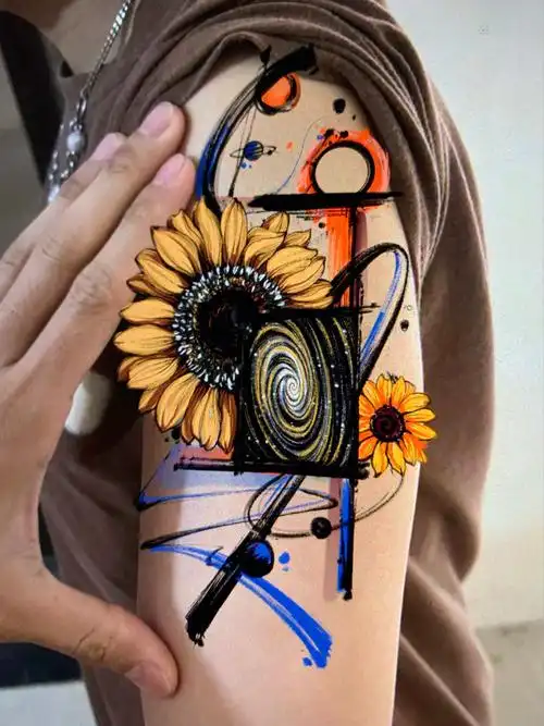 遮盖纹身手稿设计