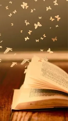 花卉课桌书籍文艺h5背景