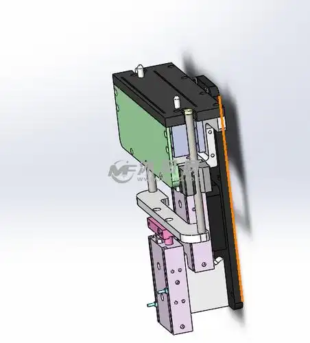 二次气动顶升定位机构