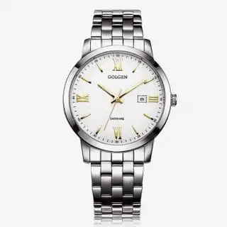 古尊(golgen)手表 商务系列石英男表间金色gn.19007m.vgs