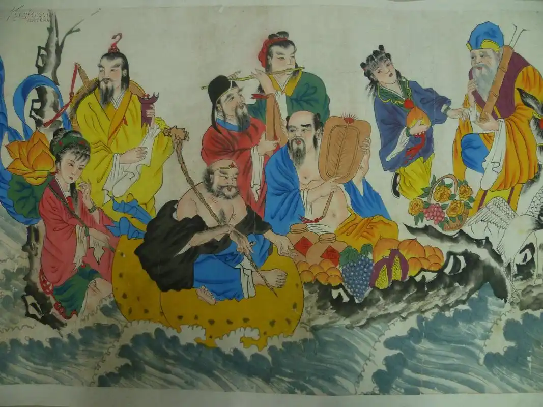 国画八仙过海
