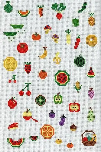 可爱又好吃的水果们的十字绣.都好q好萌.