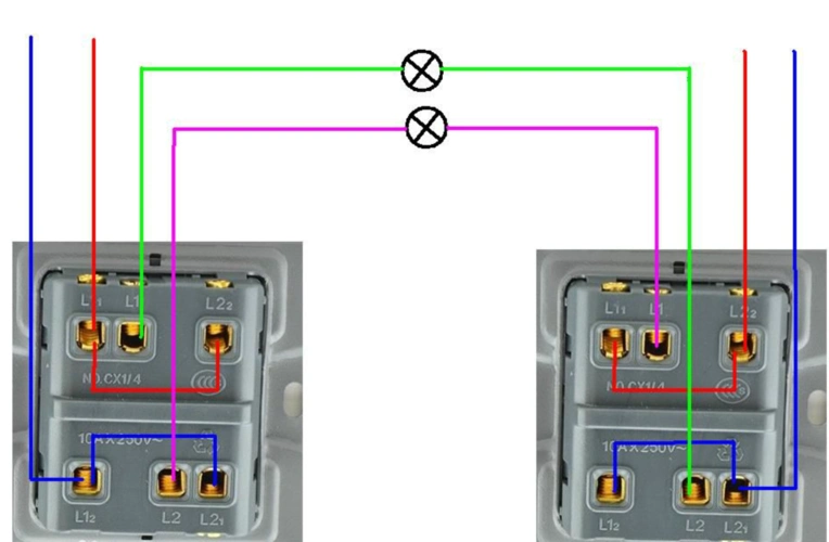 两开双控开关怎么接线?