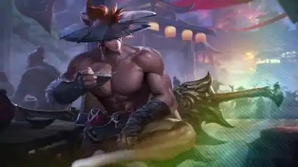 王者荣耀清凉装更衣室——夏侯惇·朔风刀,赛季皮肤,侠客男人的浪漫