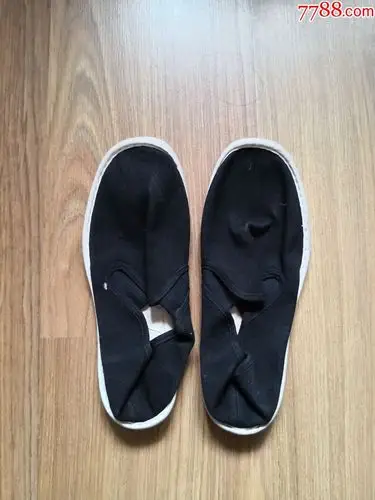 全新老式白塑料底布鞋