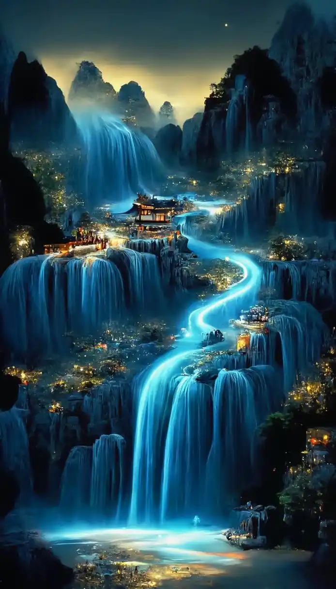 人间仙境人间仙境世外桃源 人间仙境美如画 #美景# #国风古韵