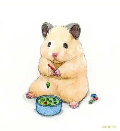 萌化了!一组超可爱的小仓鼠插画分享!