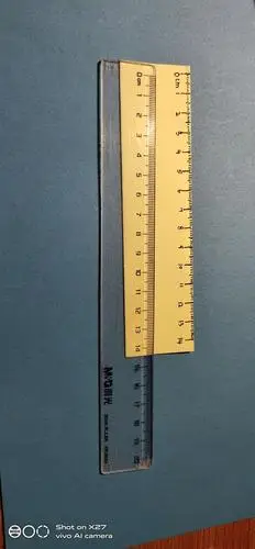 画出刻度,选取分度值为毫米