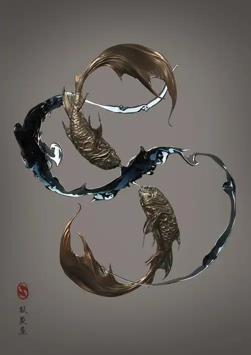 中国风十二星座之双鱼座