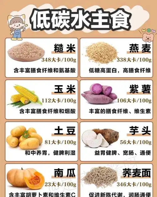 减肥低脂低卡食物|低热量食物热量表