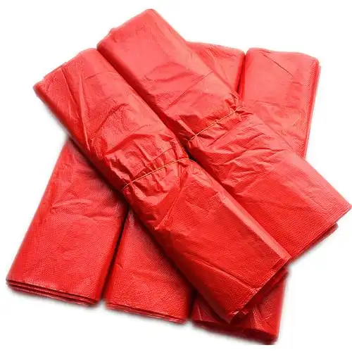 厂家背心塑料马甲购物袋手提喜庆胶袋士多店便利店大中小新料红色