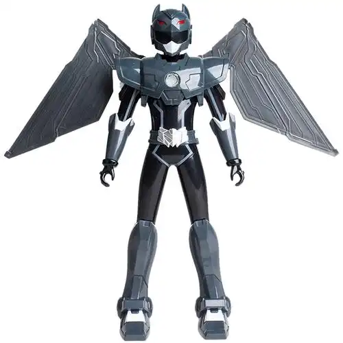 展高jumpgo 男孩儿童玩具 迷你特工队x机甲机器人公仔人偶变形玩具枪