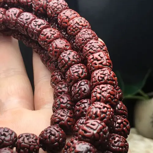复古做旧五5瓣玄武纹小金刚菩提子 108颗藏式金刚菩提手链-阿里巴巴