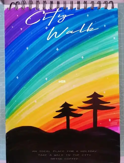 第8副马克笔画临摹星空