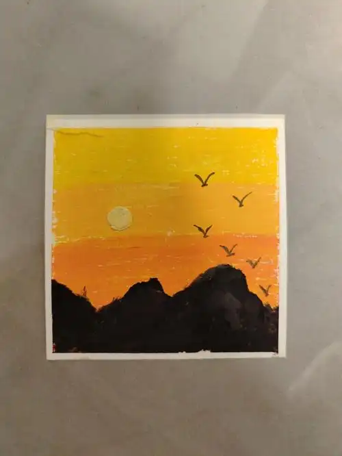 油画棒简笔画初学