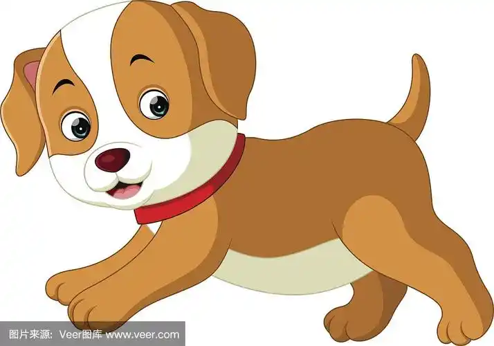 可爱的卡通狗