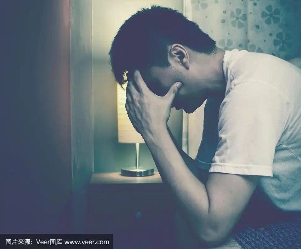 失眠症,亚洲,夜晚,男人,全部