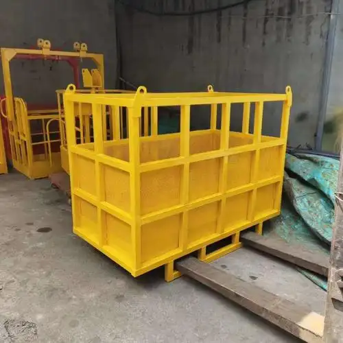 吊车吊篮 吊车挂吊篮载人作业 各款吊车通用免拆小勾篮筐