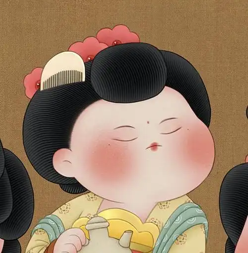 别看我胖在我们唐代本姑娘艳压群芳