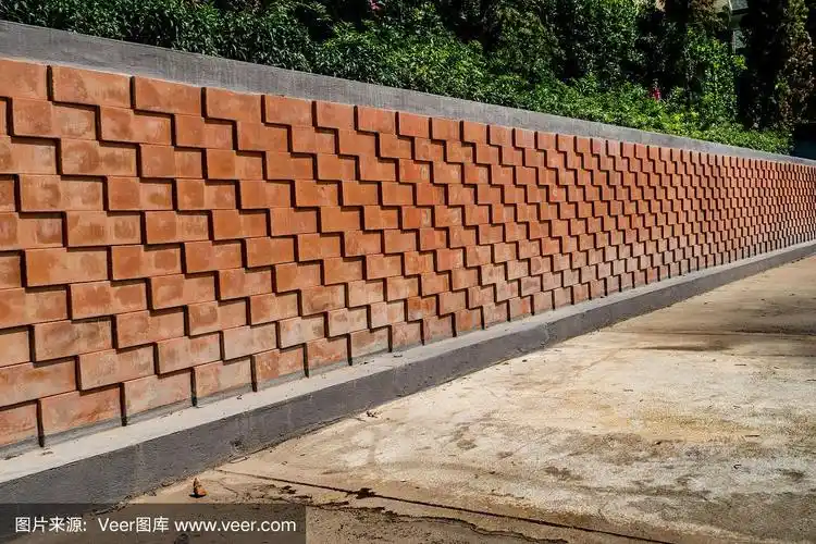 布朗砖围墙