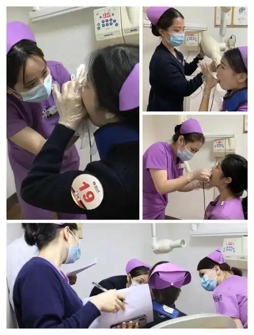 小牙片拍摄中,上下第3磨牙常有张口受限,接近咽喉非常敏感,常拍不到