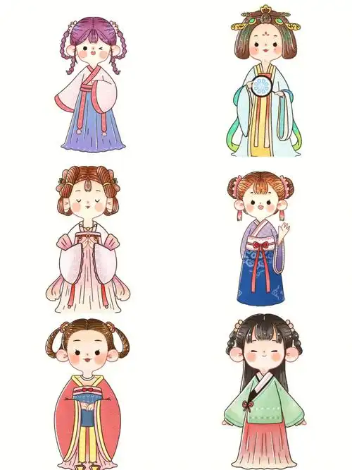 q版手绘人物古装造型设计