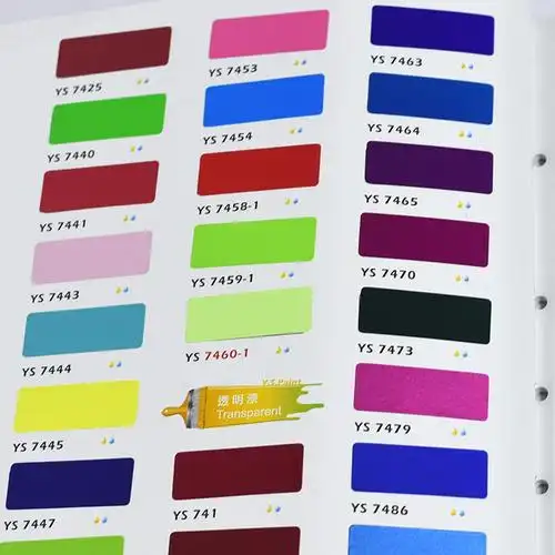 新版 台湾永翔液体涂料色卡 自行车ys色卡 永翔色卡 2020/21版