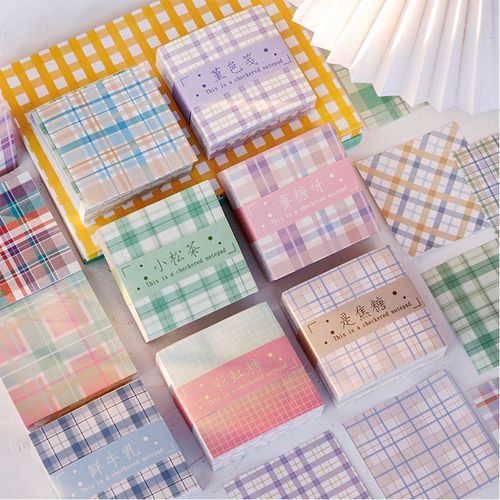 400张格子便签纸盐系简约ins风高颜值手帐可书写基础无粘性背景打底
