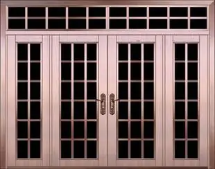 正宗304玫瑰金不锈钢大门 不锈钢玻璃门/防铜别墅门 正大门