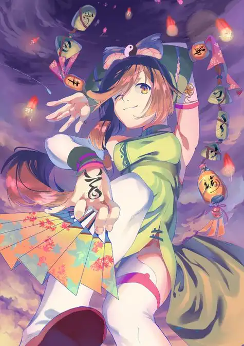 端午安康##粽子娘##极道画师##极道水墨##二次元水墨#,终于完成了