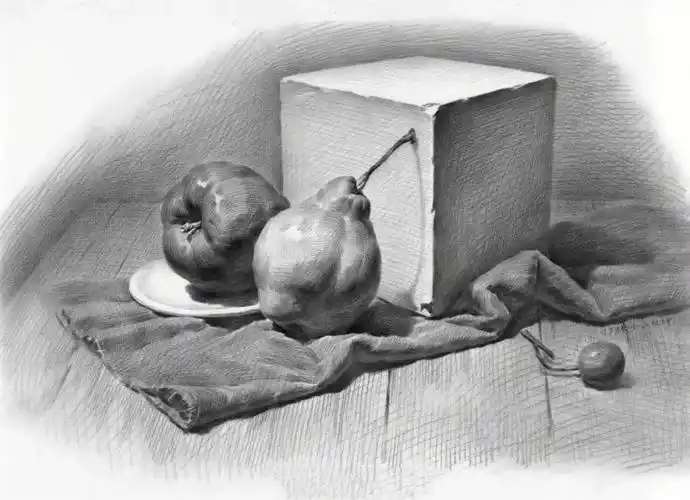 赶紧保存学习起来#美术生  #速写人物  #素描头像  #静物素描