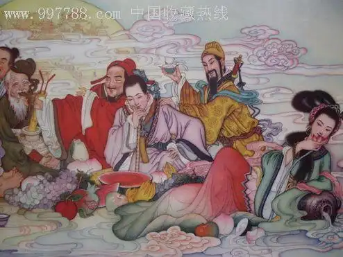 醉八仙(横对开)