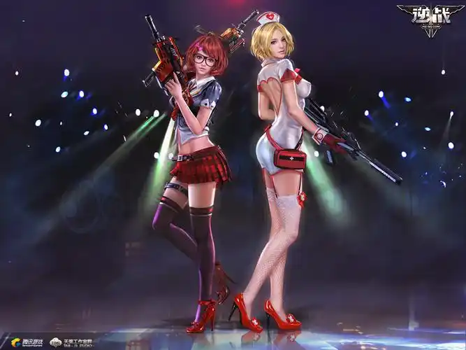 逆战女英雄角色纸壁