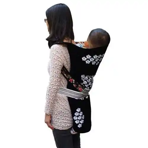 贵州老式背娃背扇初生婴儿背带云南小孩背巾四川宝宝多功能前后背