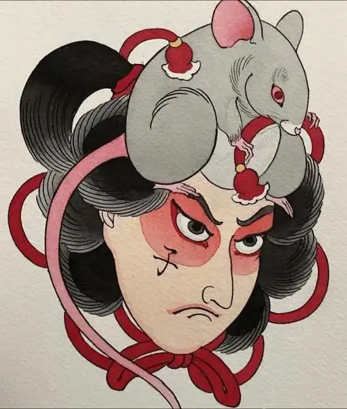 日式老传统生肖小图