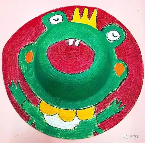 创意之夏手绘草帽diy一起帽美如花