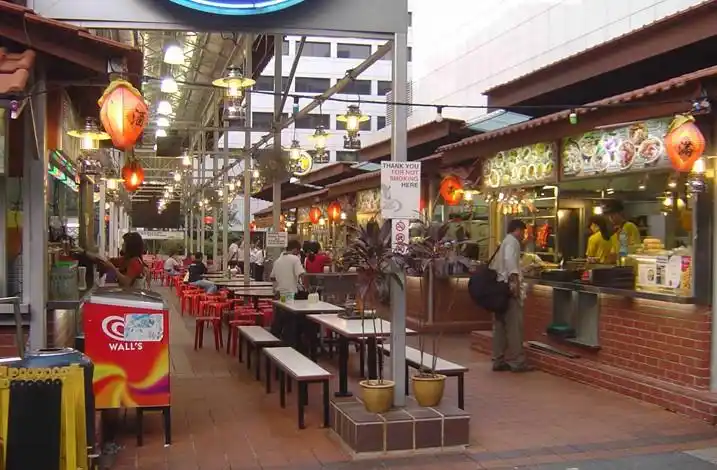 东南亚新加坡小贩中心