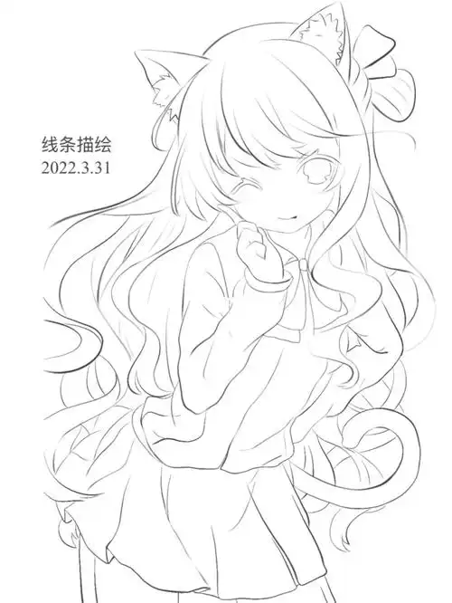 开始学插画day4线条描绘控笔