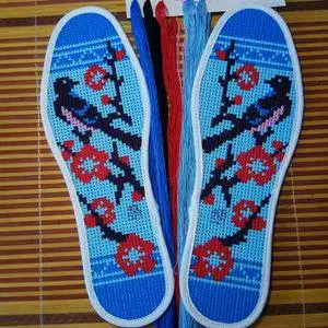 class=h>布 /span>满绣手工花鞋垫结婚半成品绣花 span class=h>鞋底