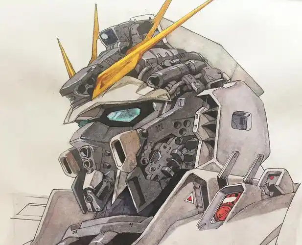 高达水彩|插画|创作习作|米一长 - 原创作品 - 站酷 (zcool)